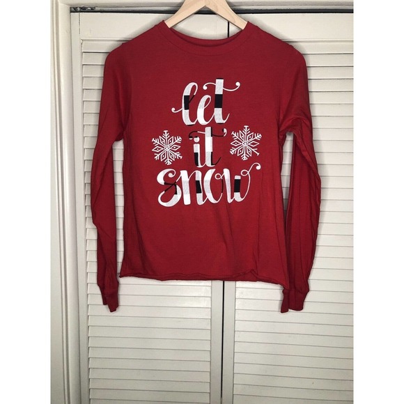 Cozy Rozy Other - Cozy Rozy Womens Pajama Top Size Small NWOT Long Sleeve Winter Let It Snow